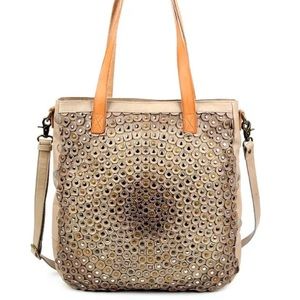 Old trend Stellar stud leather tote bag- Old Trend Modern Vintage